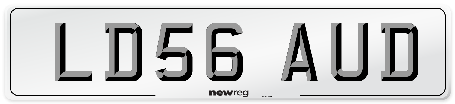 LD56 AUD Number Plate from New Reg